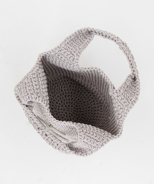 NOLLEY’S（ノーリーズ）の「ビジューリボンコード編みトートバッグ（トートバッグ・レディース・ブラック/ライトグレー・FREE）」の21枚目の写真