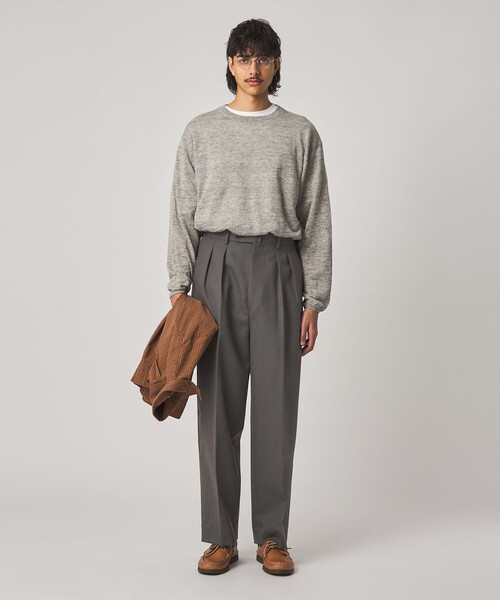 Steven Alan ウールオックスフォードインツープリーツドレストラウザーズ Steven Alan＞ ウール オックスフォード イン ツープリーツ ドレス