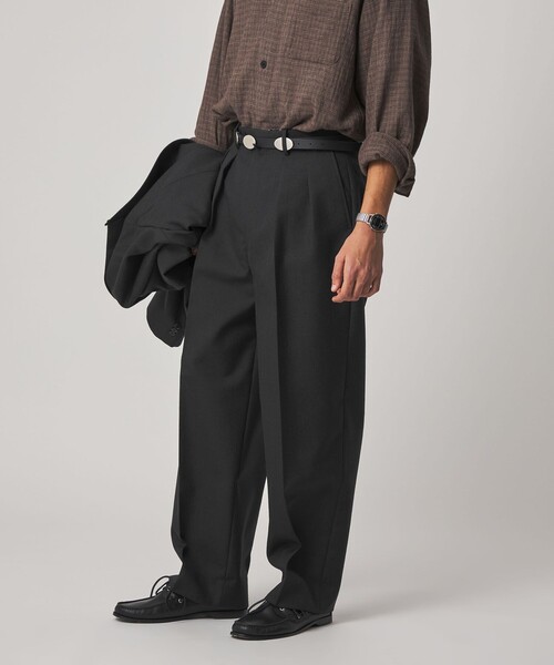 Steven Alan ウールオックスフォードインツープリーツドレストラウザーズ Steven Alan＞ ウール オックスフォード イン ツープリーツ ドレス