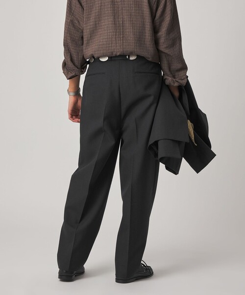 Steven Alan（スティーブンアラン）の「＜Steven Alan＞ ウール オックスフォード イン ツープリーツ ドレス トラウザーズ（スラックス・メンズ・ブラック/グレー・XL/L/M/S）」の13枚目の写真