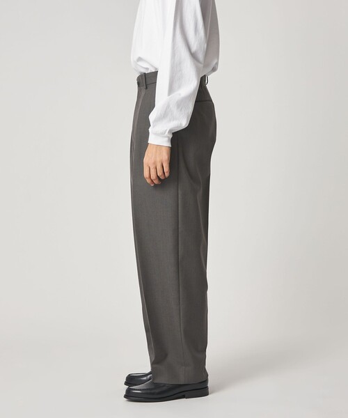 Steven Alan＞ ウール オックスフォード イン ツープリーツ ドレス