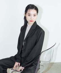 CAPRICIEUX（カプリシュー）の「アンバランスポケットショートジャケット（ブラック）（テーラードジャケット）」