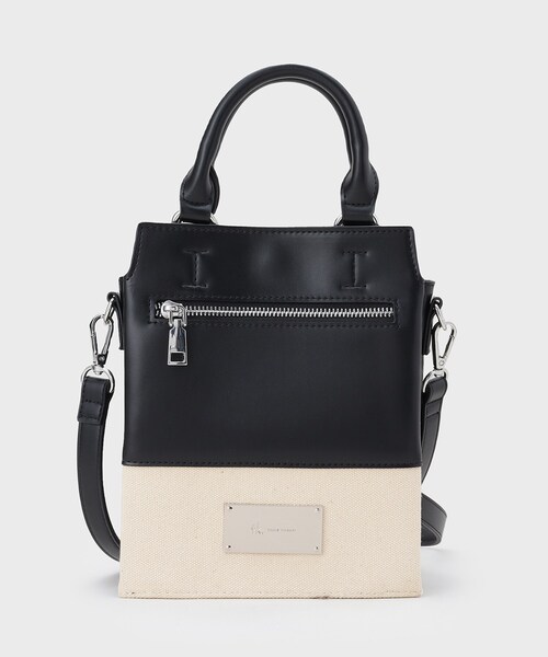 tk.TAKEO KIKUCHI（ティーケータケオキクチ）の「ツートンミニZIPショルダーバッグ（ショルダーバッグ・メンズ・ブラック系3/ホワイト系7/ブラック系4・00）」の6枚目の写真