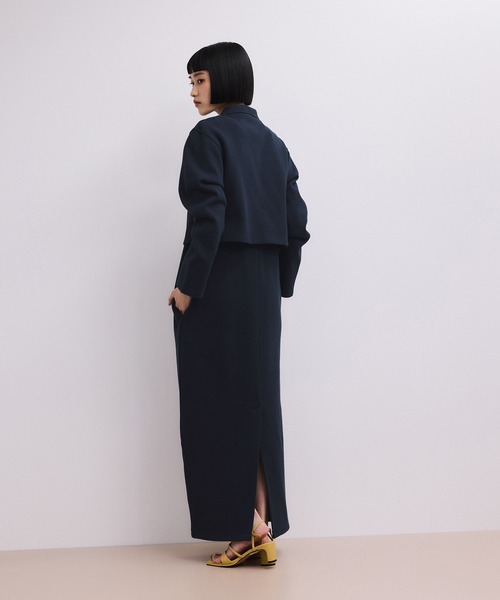ADAM ET ROPE'(アダムエロペ)の「【WEB限定】カーディガンセットワンピース(ワンピース・レディース・ブラック/ブラウン系その他/ネイビー・FREE)」の4枚目の写真
