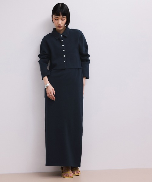 ADAM ET ROPE'(アダムエロペ)の「【WEB限定】カーディガンセットワンピース(ワンピース・レディース・ブラック/ブラウン系その他/ネイビー・FREE)」の11枚目の写真