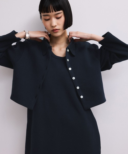 ADAM ET ROPE'(アダムエロペ)の「【WEB限定】カーディガンセットワンピース(ワンピース・レディース・ブラック/ブラウン系その他/ネイビー・FREE)」の13枚目の写真
