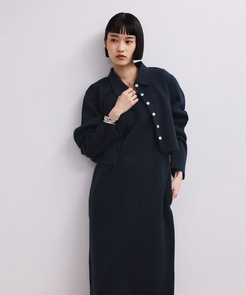 ADAM ET ROPE'(アダムエロペ)の「【WEB限定】カーディガンセットワンピース(ワンピース・レディース・ブラック/ブラウン系その他/ネイビー・FREE)」の14枚目の写真