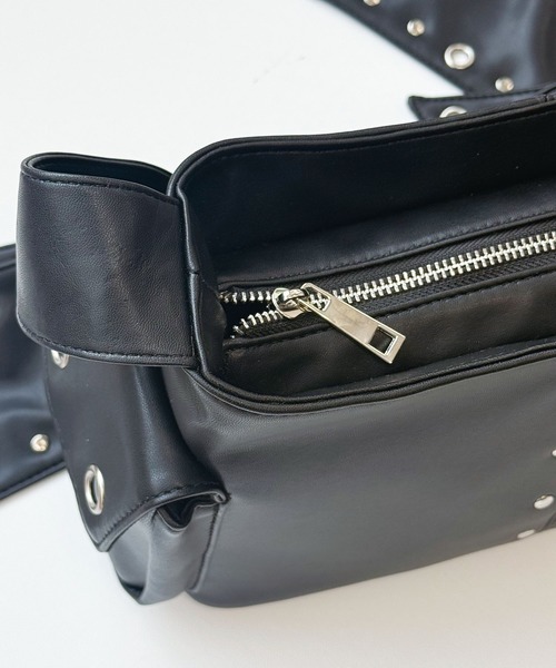 Heart Tattoo（ハートタトゥー）の「スタッズリボンバッグ / Studded Ribbon Bag（ショルダーバッグ・レディース・ブラック・FREE）」の19枚目の写真