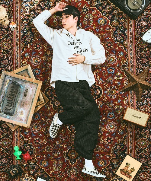 EFFECTEN(エフェクテン)の「ms6395-Page-6 big shirts ワイドシャツ(efsal-06)(シャツ/ブラウス・メンズ・ネイビー/ホワイト・XL/L/M)」の3枚目の写真