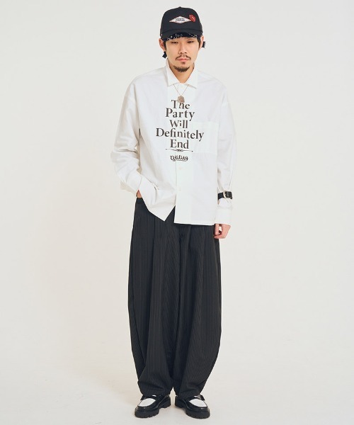 EFFECTEN(エフェクテン)の「ms6395-Page-6 big shirts ワイドシャツ(efsal-06)(シャツ/ブラウス・メンズ・ネイビー/ホワイト・XL/L/M)」の8枚目の写真