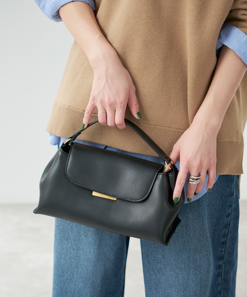 Spick & Span(スピックアンドスパン)の「TOV/トーヴ SOUFFLE S(ハンドバッグ・レディース・ブラック・FREE)」の1枚目の写真