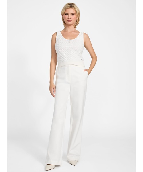 Guess（ゲス）の「SL Lylah Tank Top Sweater タンクトップ  （タンクトップ・レディース・クリーム/グレー・SMALL/MEDIUM/X-SMALL）」の7枚目の写真