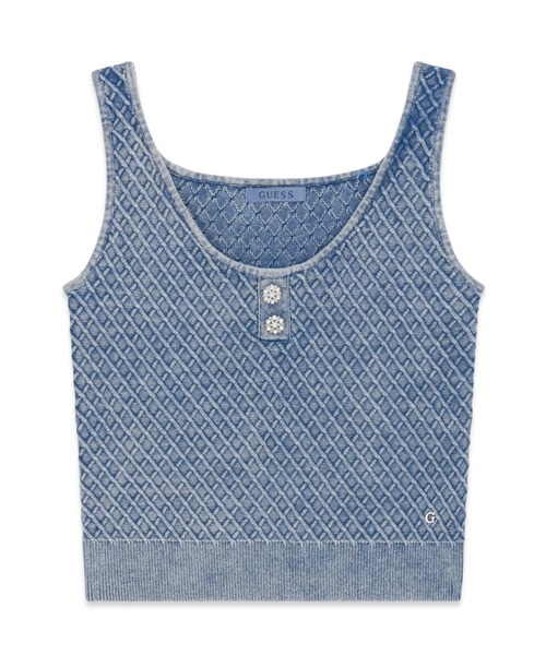 Guess（ゲス）の「SL Lylah Tank Top Sweater タンクトップ  （タンクトップ・レディース・クリーム/グレー・SMALL/MEDIUM/X-SMALL）」の8枚目の写真