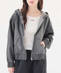 Honeys | デニムフードブルゾン(ブルゾン)