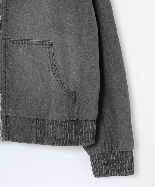 Honeys（ハニーズ）の「デニムフードブルゾン（ブルゾン・レディース・ブルー系その他/グレー・S/M/LL/L）」の12枚目の写真