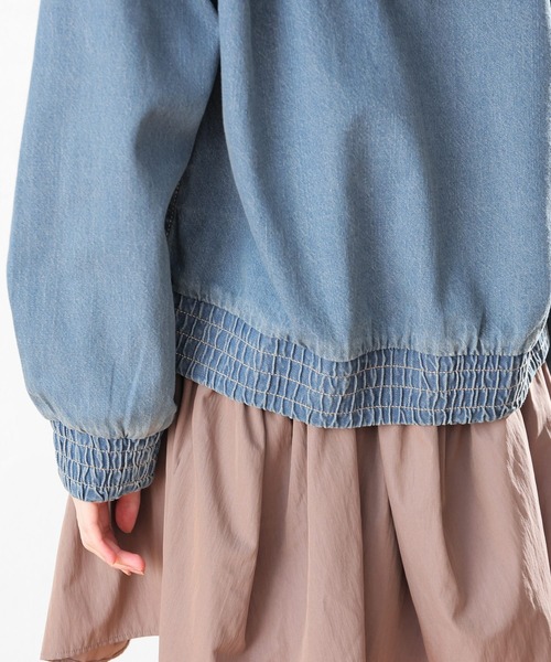 Honeys（ハニーズ）の「デニムフードブルゾン（ブルゾン・レディース・ブルー系その他/グレー・S/M/LL/L）」の20枚目の写真