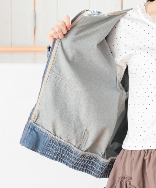 Honeys（ハニーズ）の「デニムフードブルゾン（ブルゾン・レディース・ブルー系その他/グレー・S/M/LL/L）」の21枚目の写真