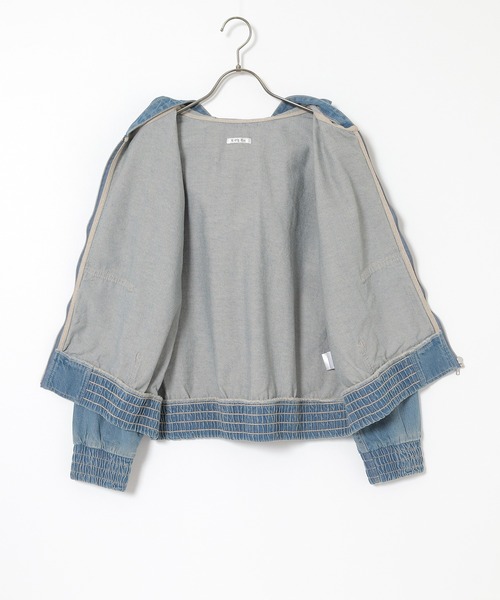 Honeys（ハニーズ）の「デニムフードブルゾン（ブルゾン・レディース・ブルー系その他/グレー・S/M/LL/L）」の22枚目の写真