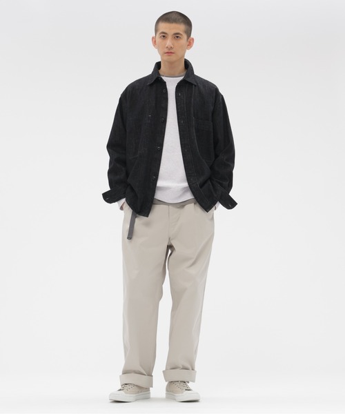 MHL.(エムエイチエル)の「WASHED CHINO COTTON(その他パンツ・メンズ・チャコール/オフホワイト・LARGE/MEDIUM/SMALL)」の3枚目の写真