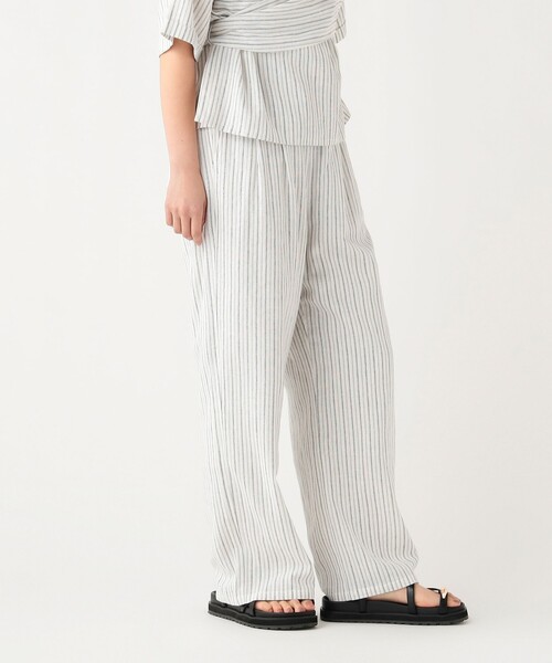 BEAMS HEART（ビームスハート）の「麻混 タック イージー パンツ（スラックス・レディース・その他/ブラック/その他1・FREE）」の11枚目の写真