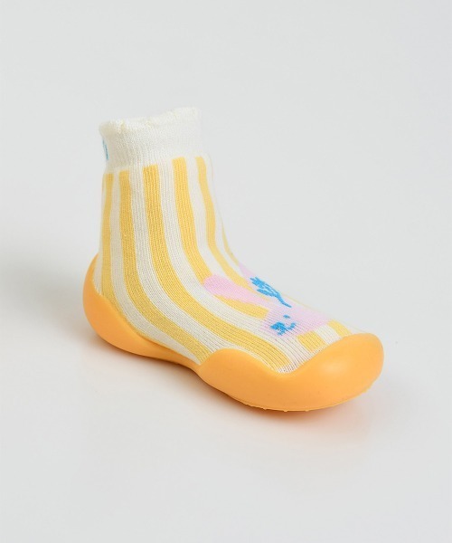 moimoln(モイモルン)の「ラビットファーストソックスシューズ・靴(ベビーシューズ/ベビーソックス・キッズ・イエロー・12.5cm/11.5cm)」の4枚目の写真
