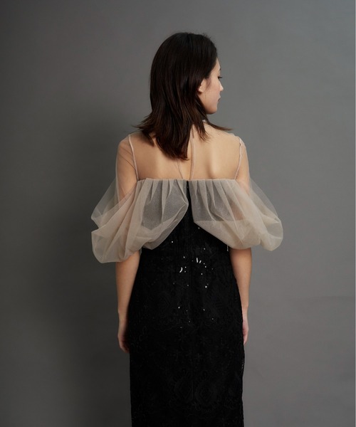 My shawty(マイシャウティー)の「offsholder lace dress(ドレス・レディース・ブラック/ベージュ/ブルー・MEDIUM/SMALL)」の10枚目の写真