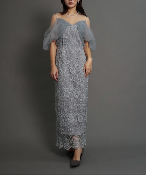 My shawty(マイシャウティー)の「offsholder lace dress(ドレス・レディース・ブラック/ベージュ/ブルー・MEDIUM/SMALL)」の20枚目の写真