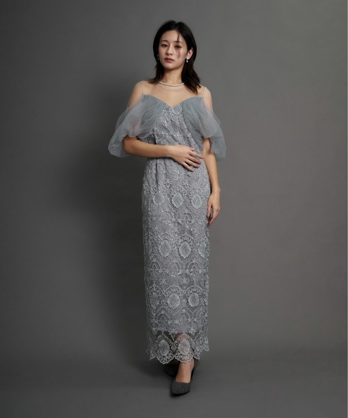 My shawty(マイシャウティー)の「offsholder lace dress(ドレス・レディース・ブラック/ベージュ/ブルー・MEDIUM/SMALL)」の18枚目の写真