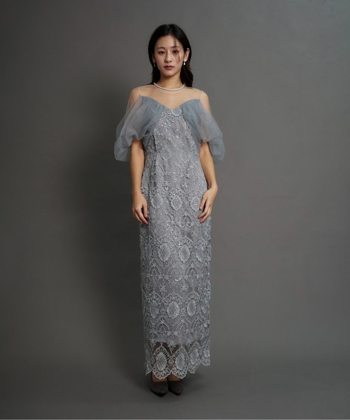 My shawty(マイシャウティー)の「offsholder lace dress(ドレス・レディース・ブラック/ベージュ/ブルー・MEDIUM/SMALL)」の15枚目の写真