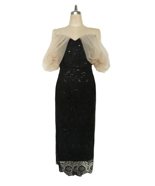 My shawty(マイシャウティー)の「offsholder lace dress(ドレス・レディース・ブラック/ベージュ/ブルー・MEDIUM/SMALL)」の21枚目の写真