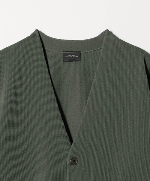 green label relaxing(グリーンレーベルリラクシング)の「ポリエステル リンクス Vネック カーディガン(カーディガン/ボレロ・メンズ・グレー系/ブラック/オリーブ・S/L/XL/M)」の17枚目の写真