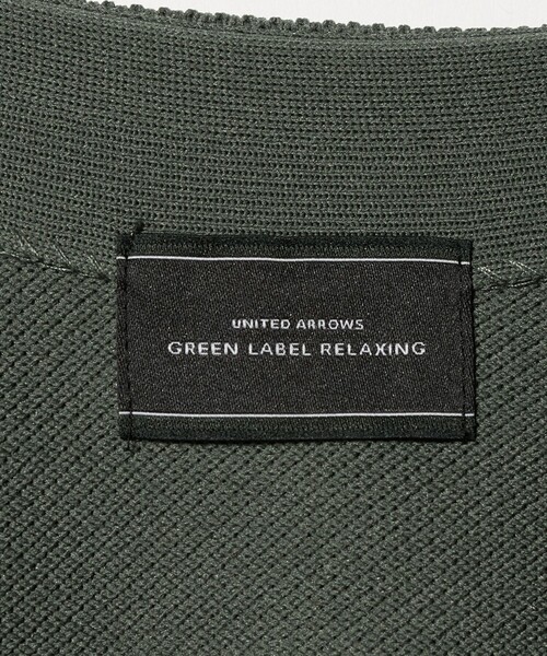 green label relaxing(グリーンレーベルリラクシング)の「ポリエステル リンクス Vネック カーディガン(カーディガン/ボレロ・メンズ・グレー系/ブラック/オリーブ・S/L/XL/M)」の5枚目の写真