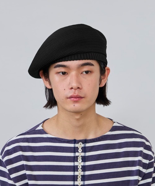 OVERRIDE(オーバーライド)の「OVERRIDE REP TAM BERET / オーバーライド(ハンチング/ベレー帽・メンズ・ブラック/ネイビー/ブラウン・57~59cm)」の19枚目の写真
