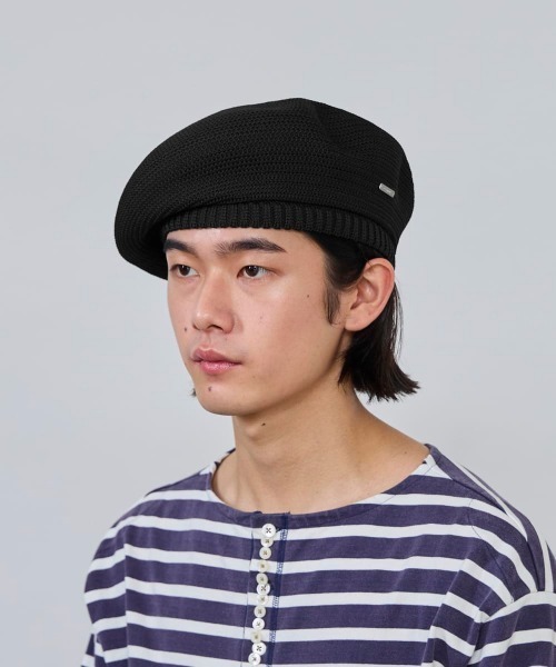 OVERRIDE(オーバーライド)の「OVERRIDE REP TAM BERET / オーバーライド(ハンチング/ベレー帽・メンズ・ブラック/ネイビー/ブラウン・57~59cm)」の18枚目の写真