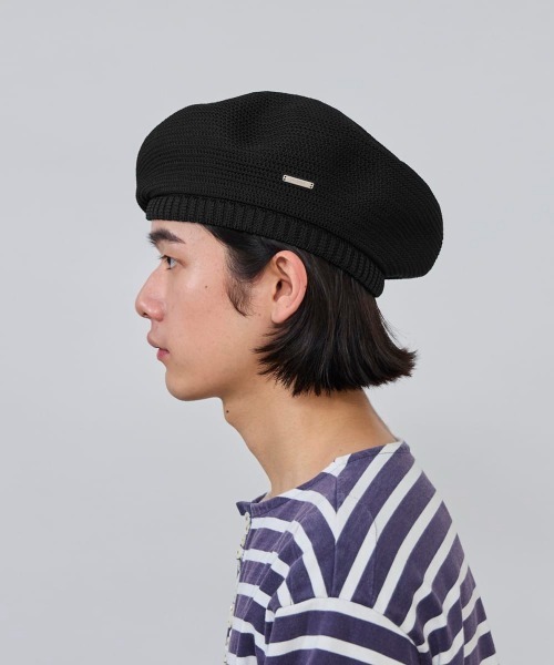 OVERRIDE(オーバーライド)の「OVERRIDE REP TAM BERET / オーバーライド(ハンチング/ベレー帽・メンズ・ブラック/ネイビー/ブラウン・57~59cm)」の17枚目の写真