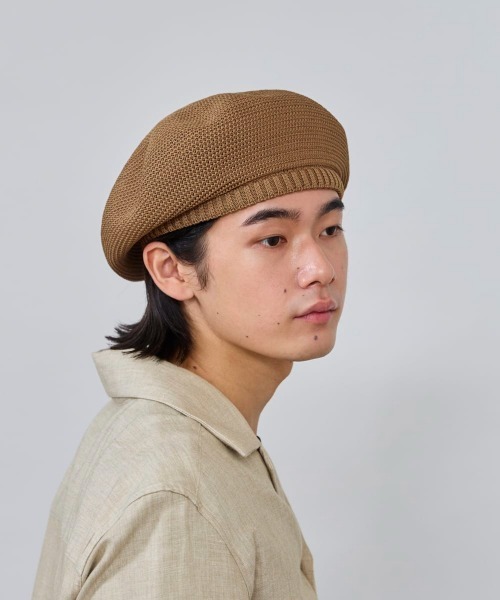 OVERRIDE(オーバーライド)の「OVERRIDE REP TAM BERET / オーバーライド(ハンチング/ベレー帽・メンズ・ブラック/ネイビー/ブラウン・57~59cm)」の8枚目の写真