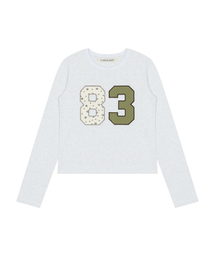 L20 83 PATCH LONG SLEEVE(MELANGE)