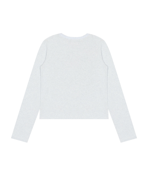 LARTIGENT(ラーティゼン)の「L20 83 PATCH LONG SLEEVE(MELANGE)(Tシャツ/カットソー・レディース・その他・FREE)」の2枚目の写真