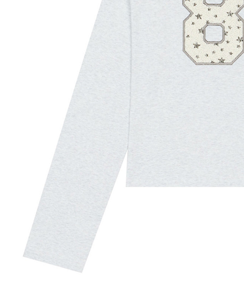 LARTIGENT(ラーティゼン)の「L20 83 PATCH LONG SLEEVE(MELANGE)(Tシャツ/カットソー・レディース・その他・FREE)」の4枚目の写真