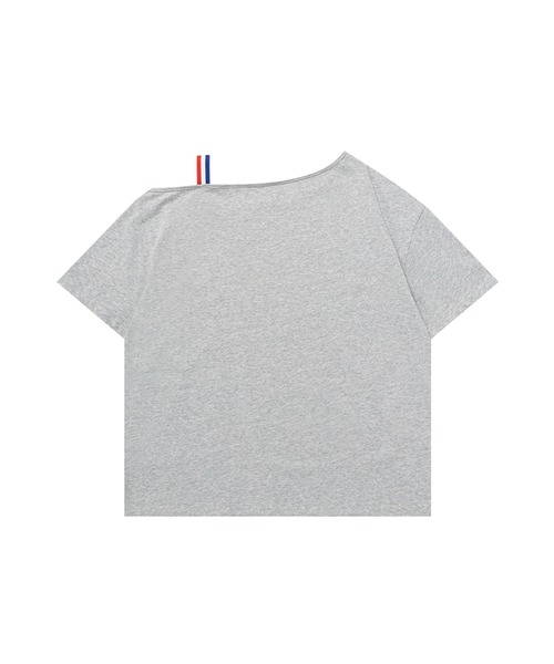 HOOK(フック)の「アメリカンフラッグプリント ワンショルダーTシャツ (SS)(Tシャツ/カットソー・レディース・グレー/ホワイト・S/M)」の8枚目の写真
