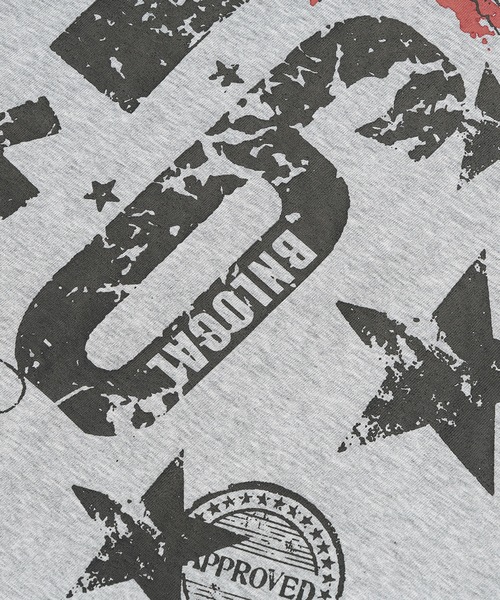HOOK(フック)の「アメリカンフラッグプリント ワンショルダーTシャツ (SS)(Tシャツ/カットソー・レディース・グレー/ホワイト・S/M)」の13枚目の写真