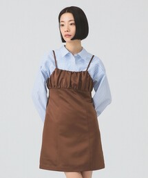 Ray BEAMS | サテン ミニ キャミソール ワンピース(ワンピース)