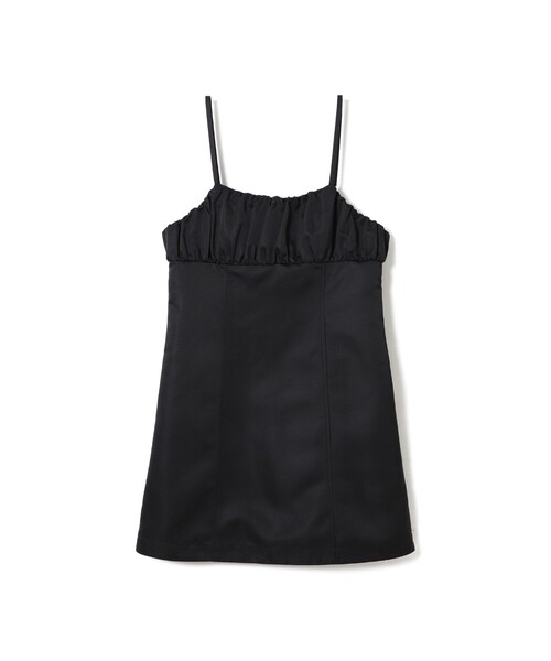 Ray BEAMS（レイビームス）の「サテン ミニ キャミソール ワンピース（ワンピース・レディース・ブラック/ブラウン・0/1）」の2枚目の写真