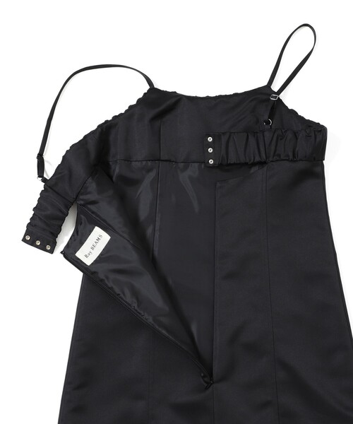 Ray BEAMS（レイビームス）の「サテン ミニ キャミソール ワンピース（ワンピース・レディース・ブラック/ブラウン・0/1）」の15枚目の写真