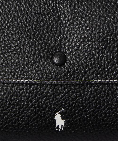 POLO RALPH LAUREN(ポロ ラルフ ローレン)の「Polo Play レザー ミニ エンベロープ バッグ(ハンドバッグ・レディース・ブラック系1・ONE)」の8枚目の写真