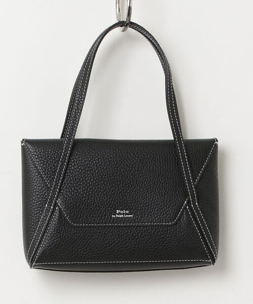 POLO RALPH LAUREN(ポロ ラルフ ローレン)の「Polo Play レザー ミニ エンベロープ バッグ(ハンドバッグ・レディース・ブラック系1・ONE)」の5枚目の写真