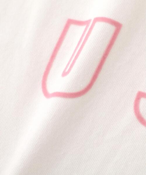 AVIREX（アヴィレックス）の「VARSITY LOGO MINI T-SHIRT（Tシャツ/カットソー・レディース・ブラック/ピンク/ホワイト・M/S）」の12枚目の写真