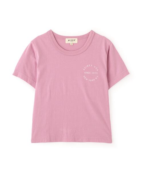 AVIREX（アヴィレックス）の「VARSITY LOGO MINI T-SHIRT（Tシャツ/カットソー・レディース・ブラック/ピンク/ホワイト・M/S）」の17枚目の写真