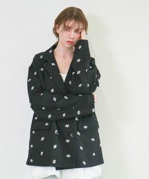 mic by Olu.（ミックバイオルドット）の「フラワーエンブロイダリ―ジャケット（テーラードジャケット）」