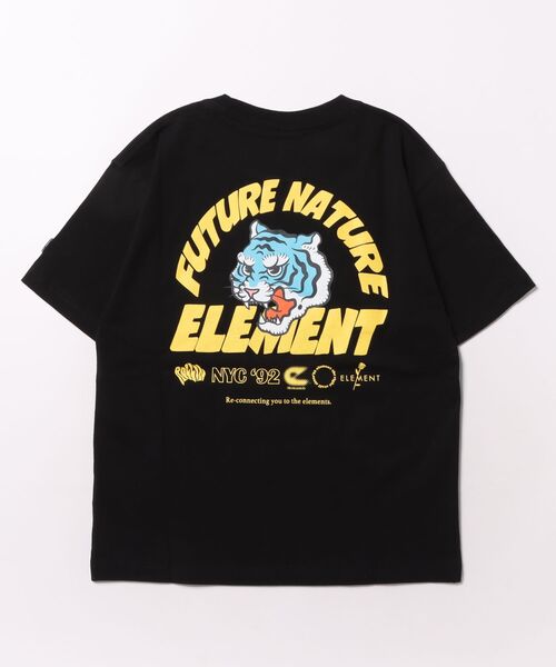 ELEMENT（エレメント）の「ELEMENT/エレメント キッズ 半袖 Tシャツ ロゴ バックプリント BG025258（Tシャツ/カットソー・キッズ・ホワイト/スミクロ/ブラック・130cm/140cm/150cm/160cm）」の6枚目の写真